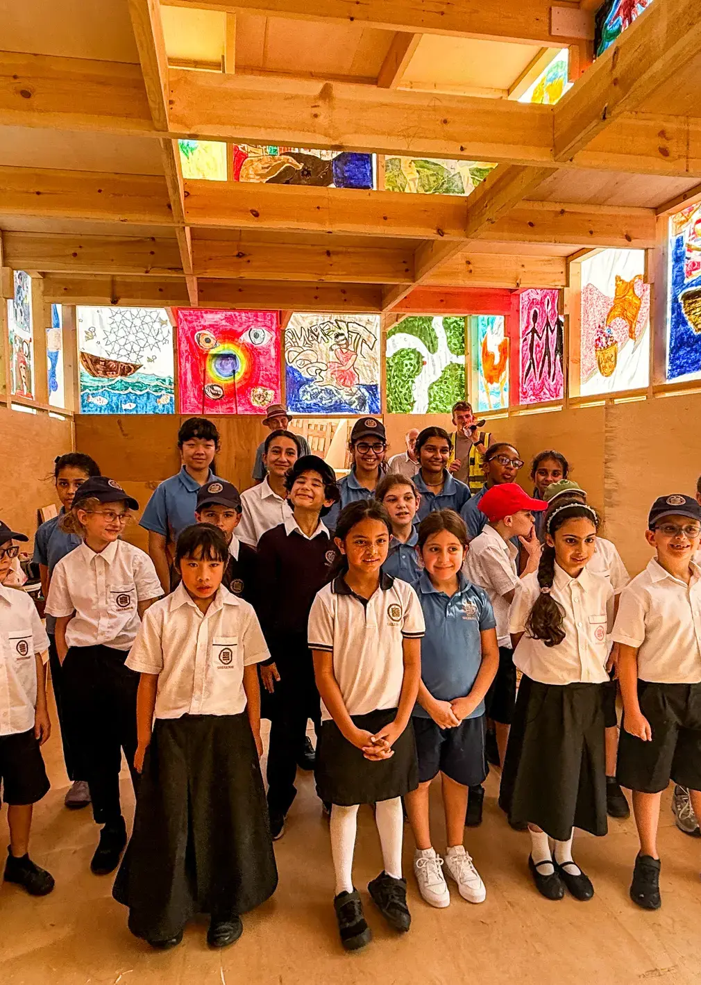 Sherborne School Jeddah students on a field trip to the Ship of Tolerance.