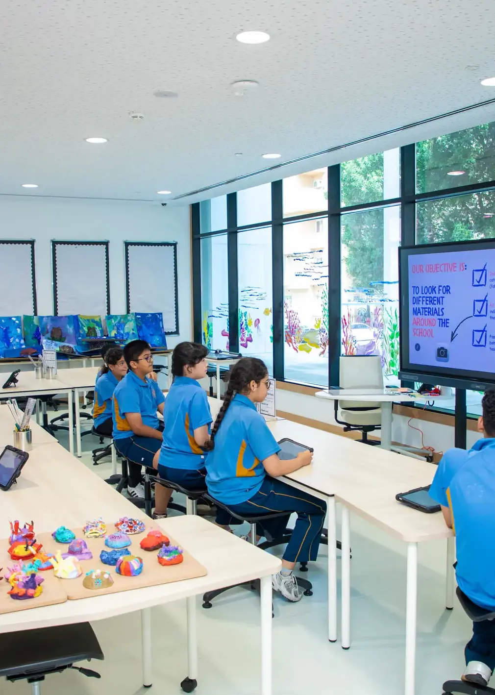 Sherborne School Jeddah Students in a lesson.