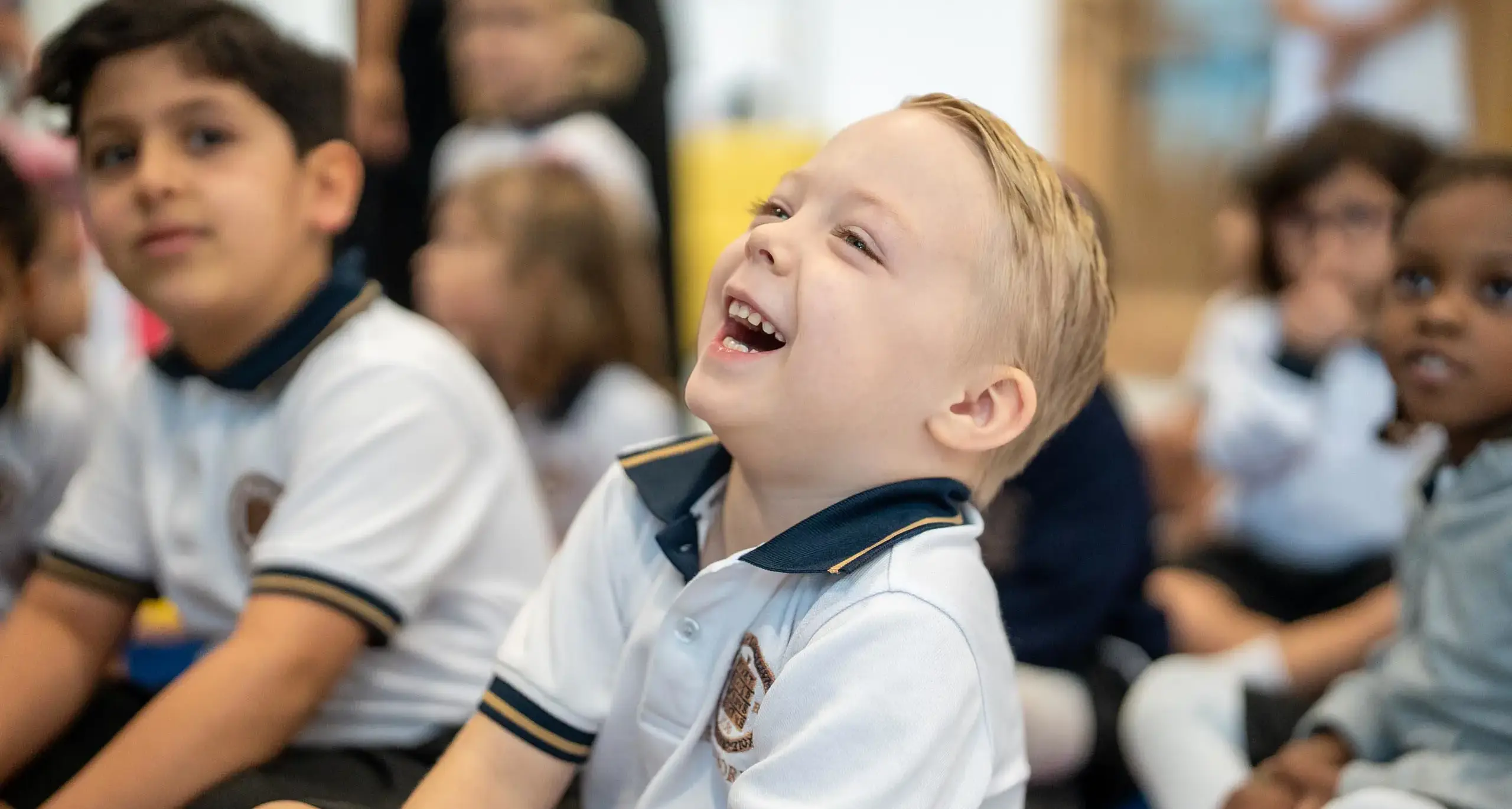 Sherborne School Jeddah student laughing.