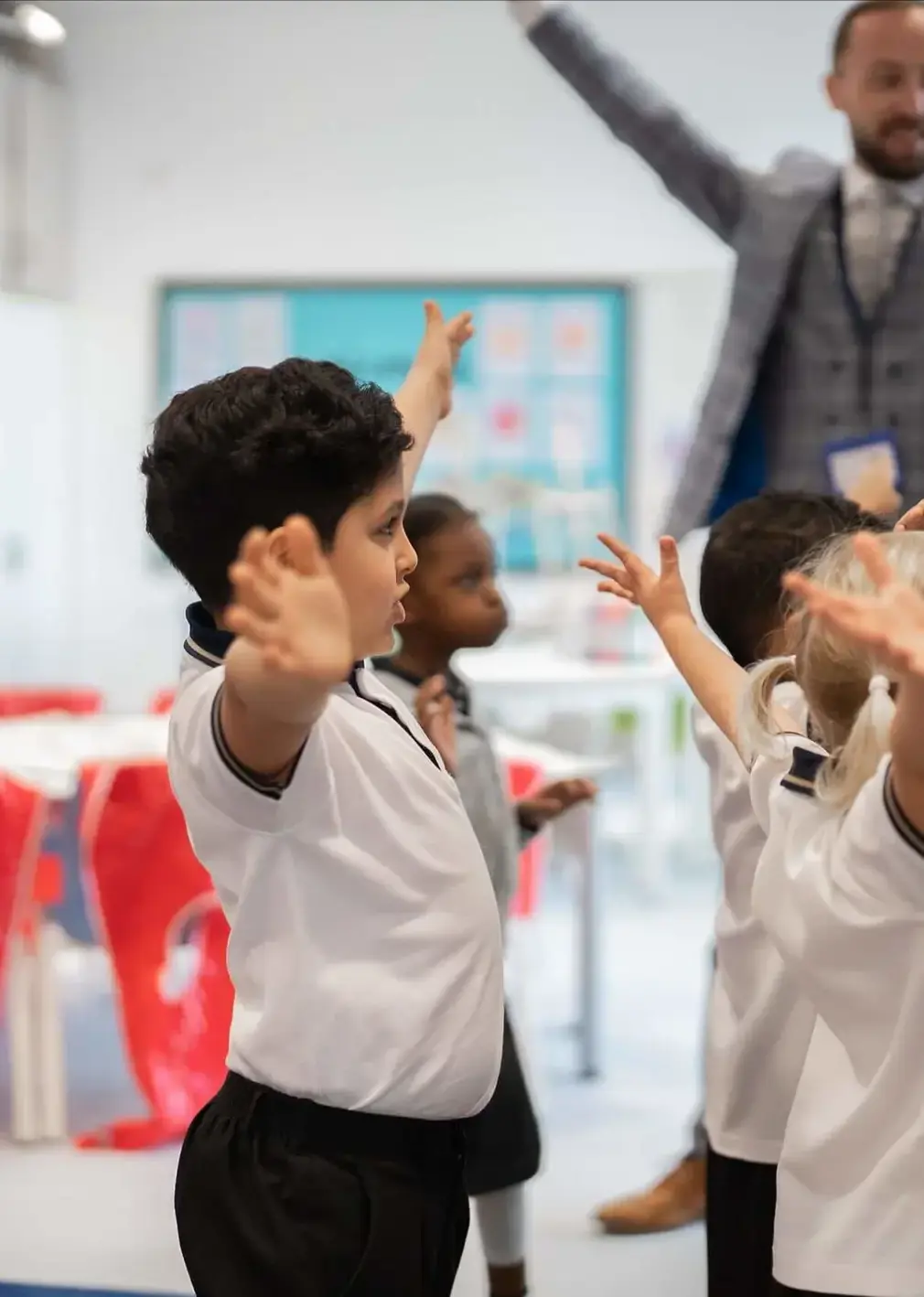 Sherborne School Jeddah students dancing.