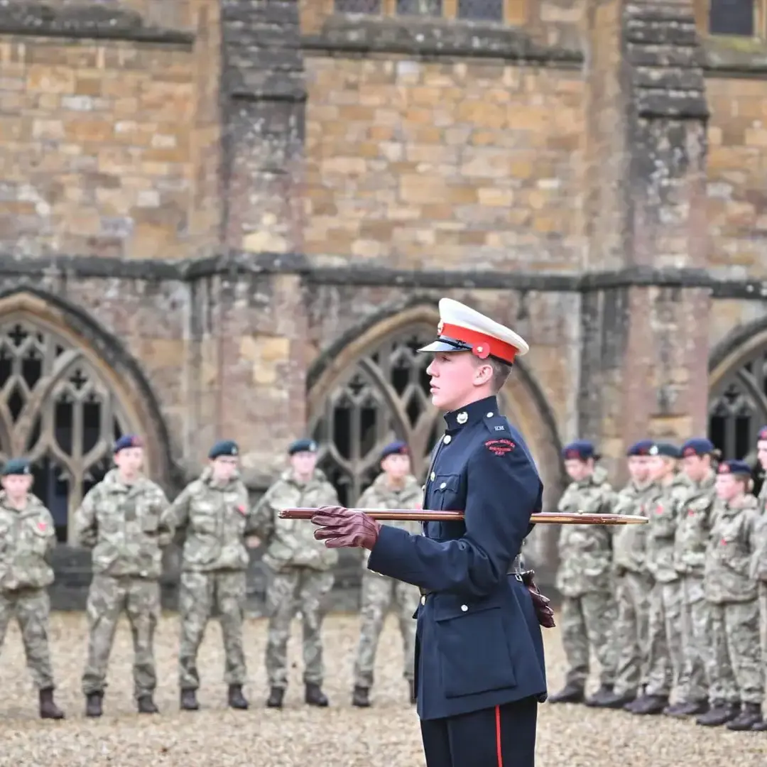 Sherborne School Dorset Campus CCF Parade.