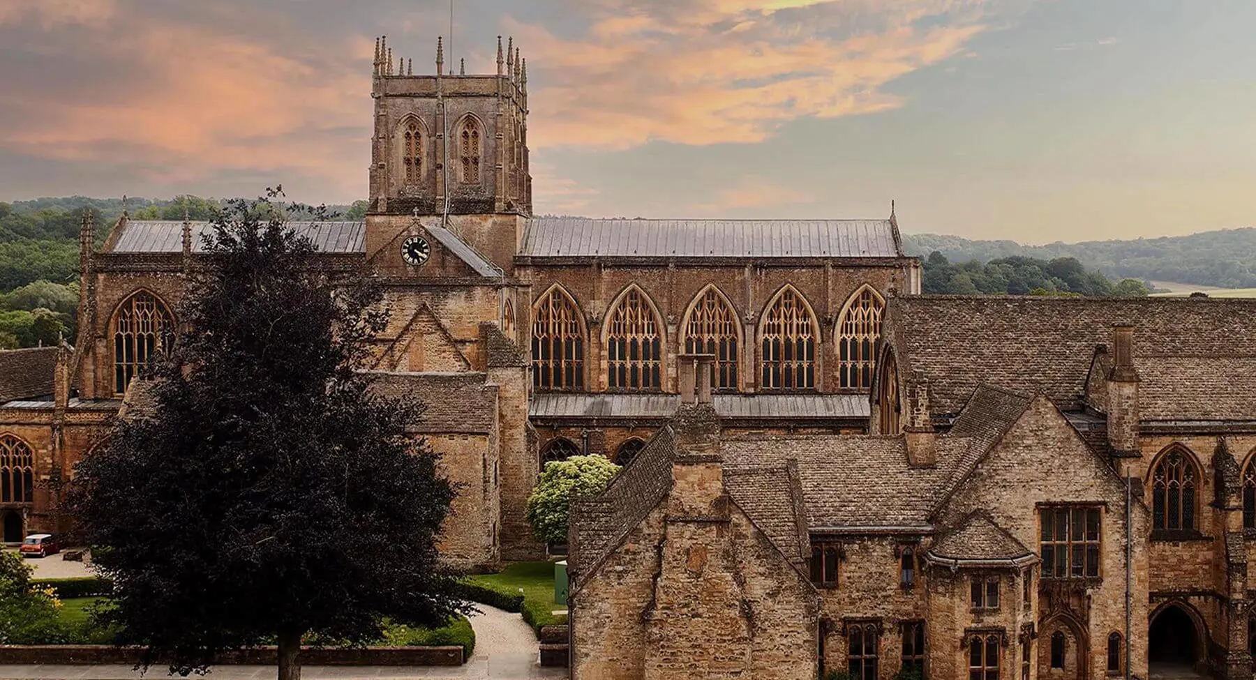 Sherborne School Dorset Campus and Sherborne Abbey