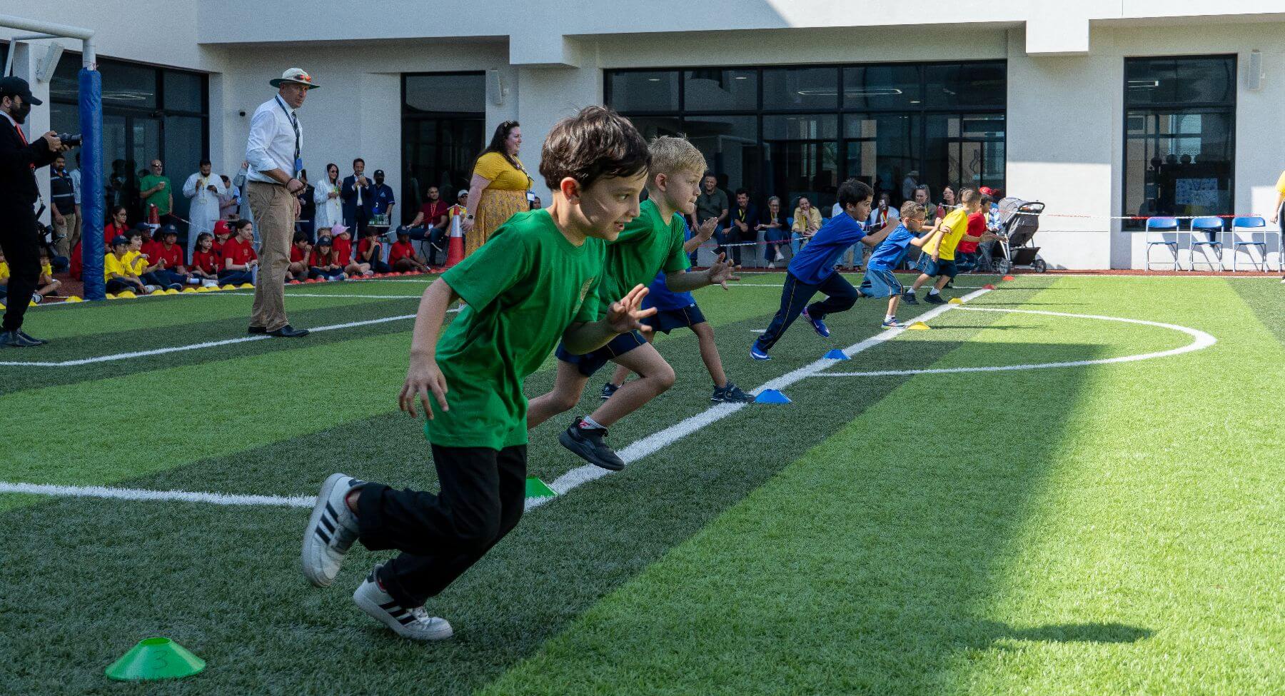 Sherborne School Jeddah Sports Day students running