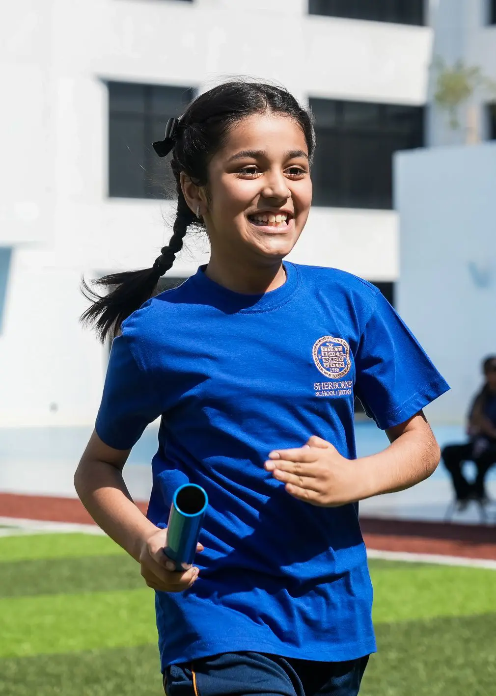 Sherborne School Jeddah Sports Day student in relay