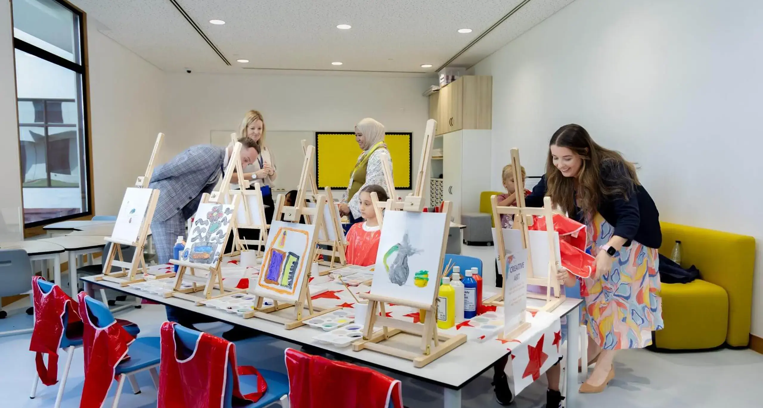 Sherborne School Jeddah art lesson.