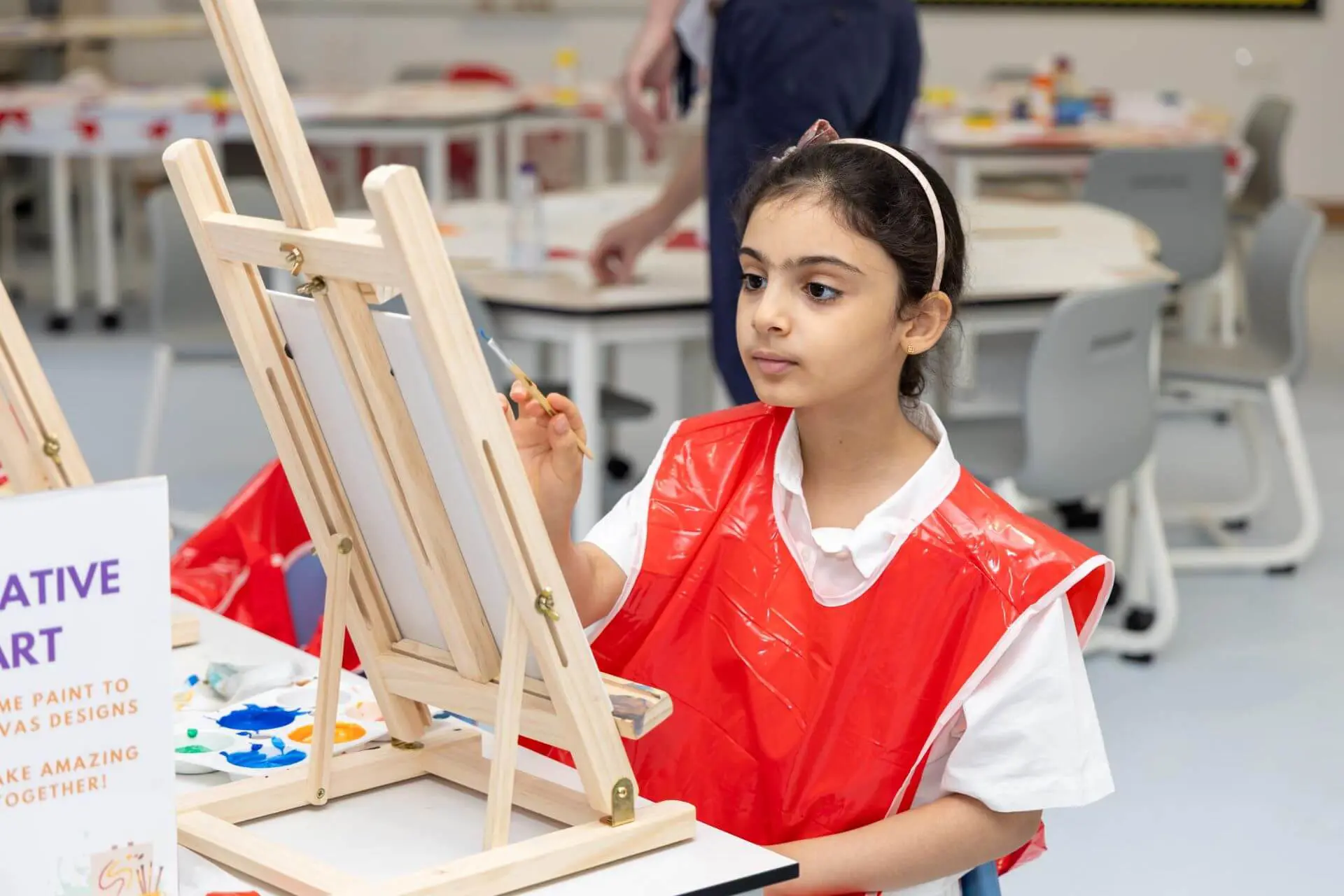 Sherborne School Jeddah student painting.