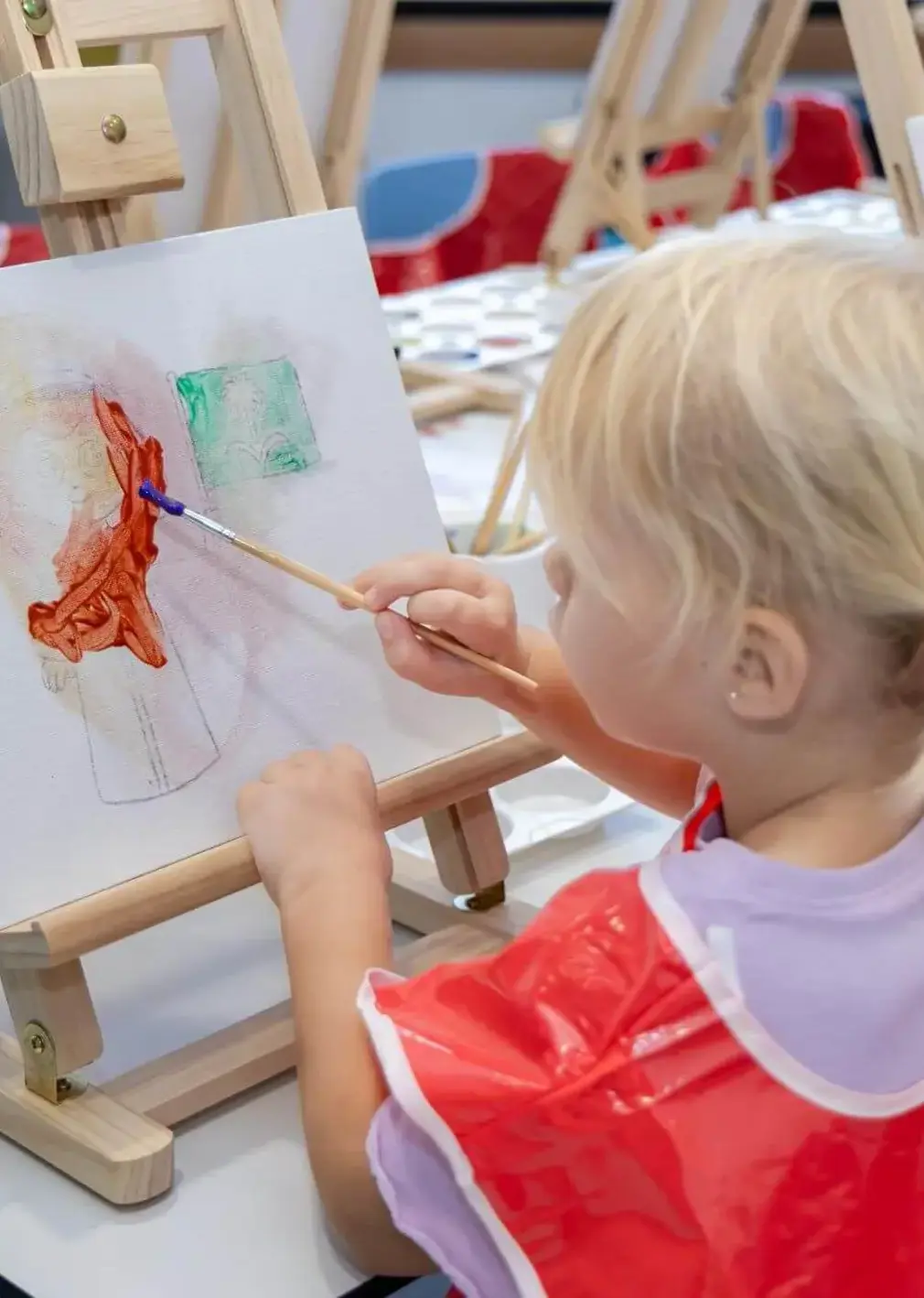Sherborne School Jeddah student painting.
