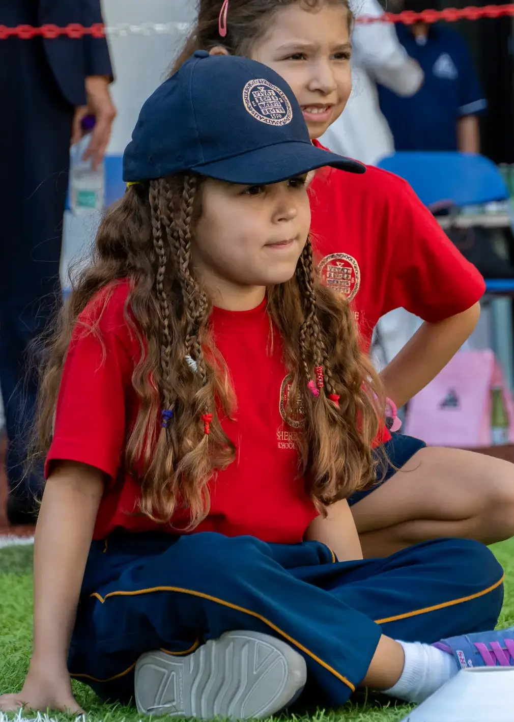 Sherborne School Jeddah student on sports day.